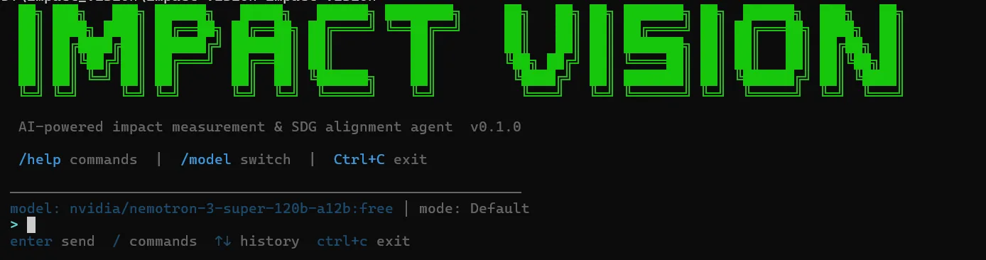 Impact Vision terminal banner